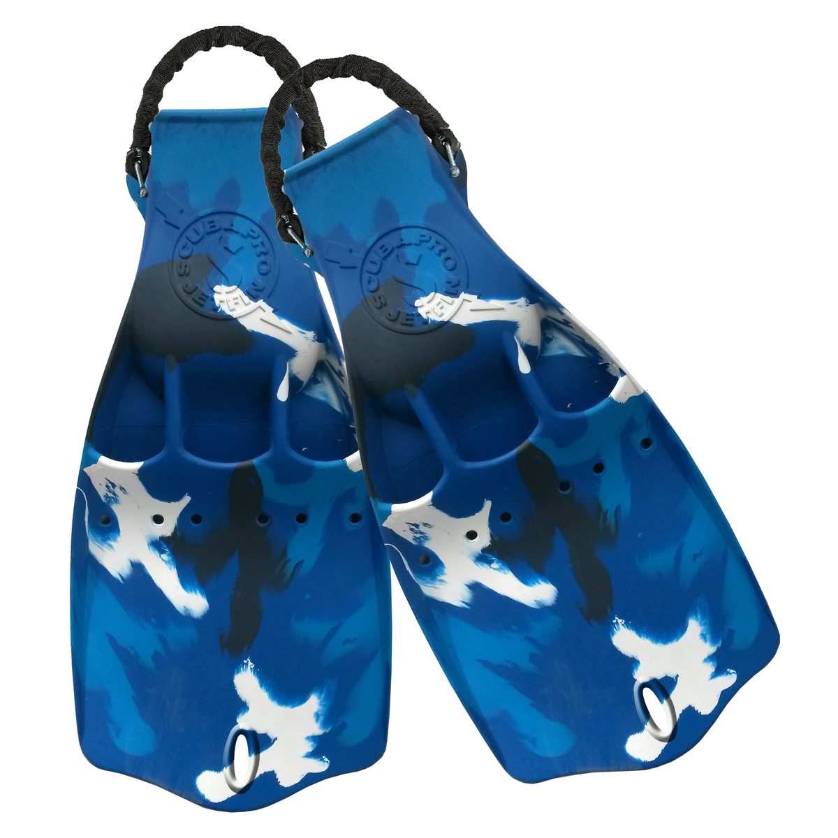 Scubapro Jet Fin mit Springstraps, Camo Blau