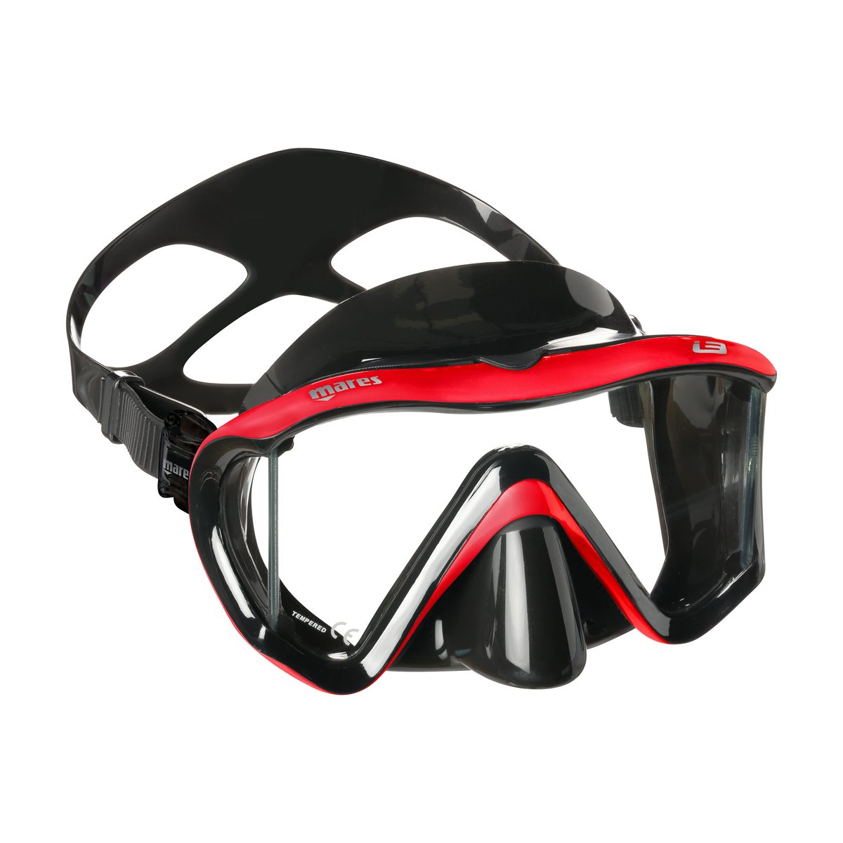 Mares i3 Maske Black Red