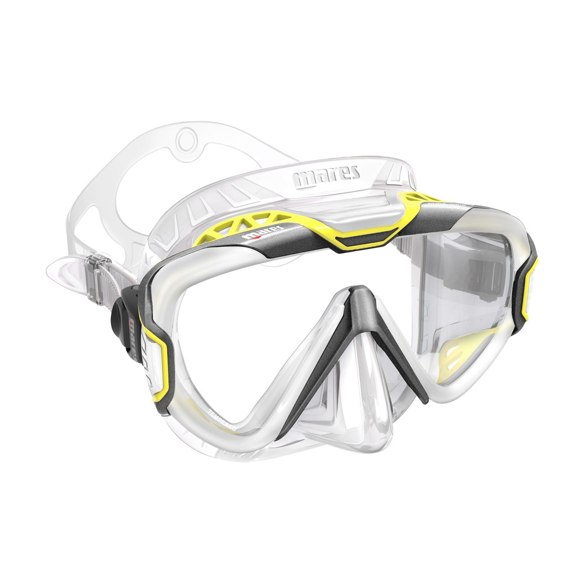 Mares PURE WIRE Maske Grey Yellow