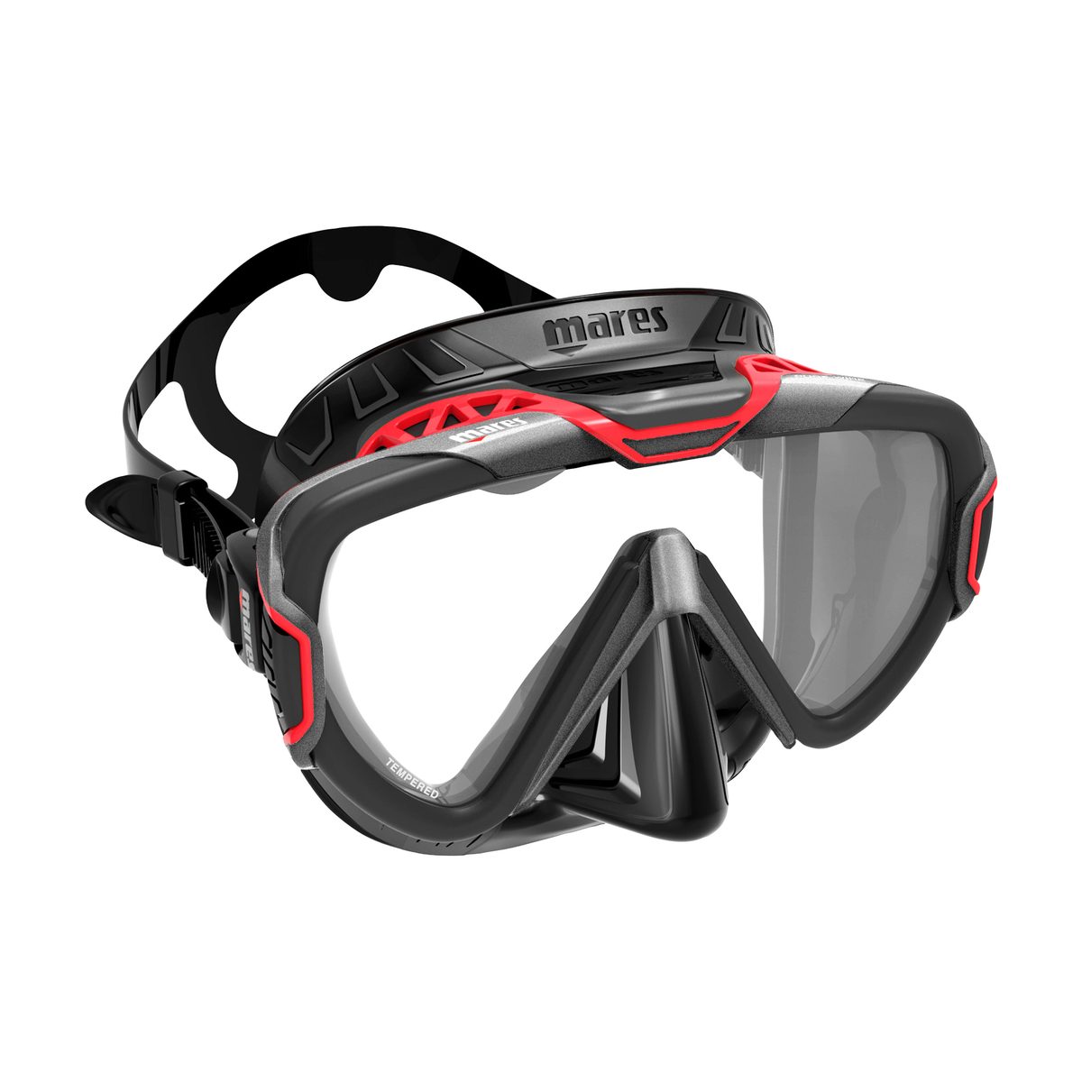 Mares PURE WIRE Maske Grey Red