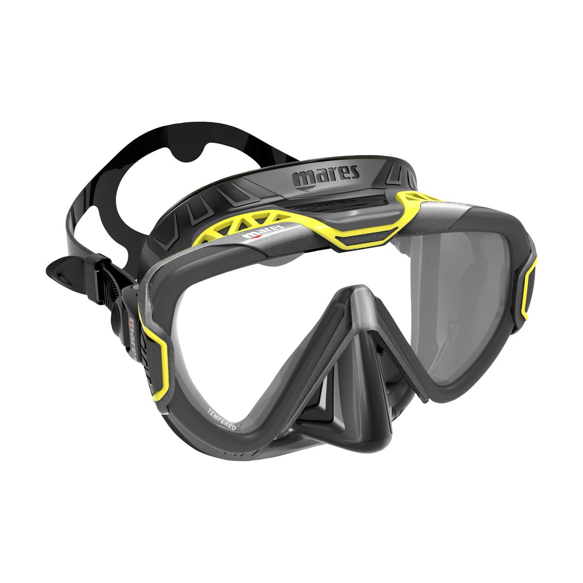 Mares PURE WIRE Maske Grey Yellow