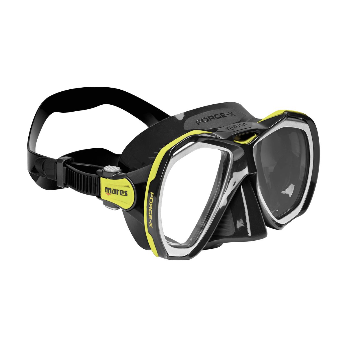 Mares FORCE-X Maske Black Yellow Fluo