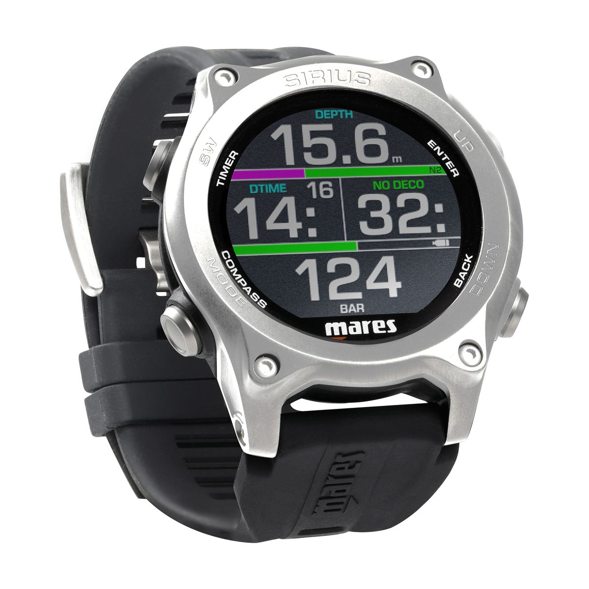 Mares SIRIUS Computer Black-Silver