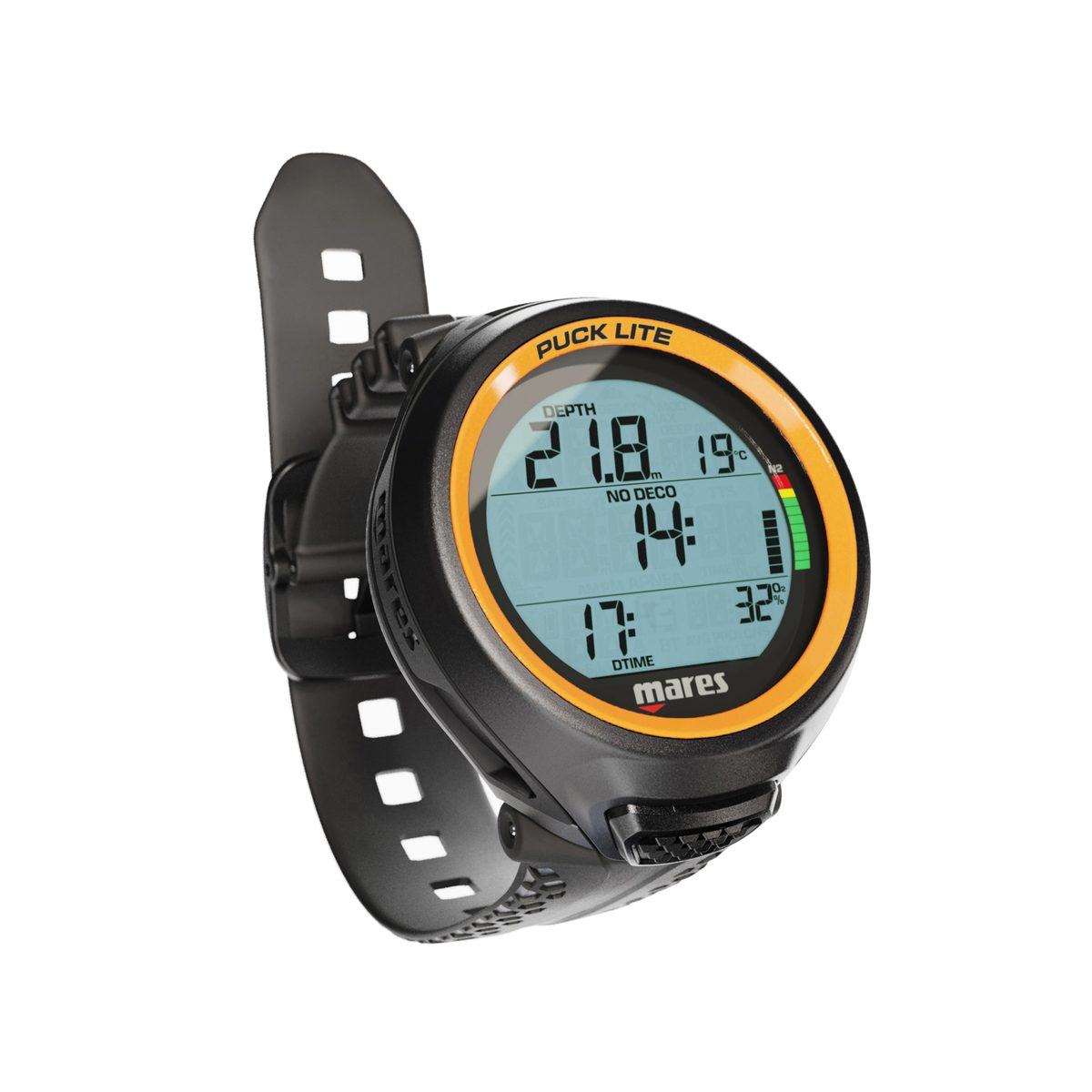 Mares PUCK LITE Computer Black-Orange