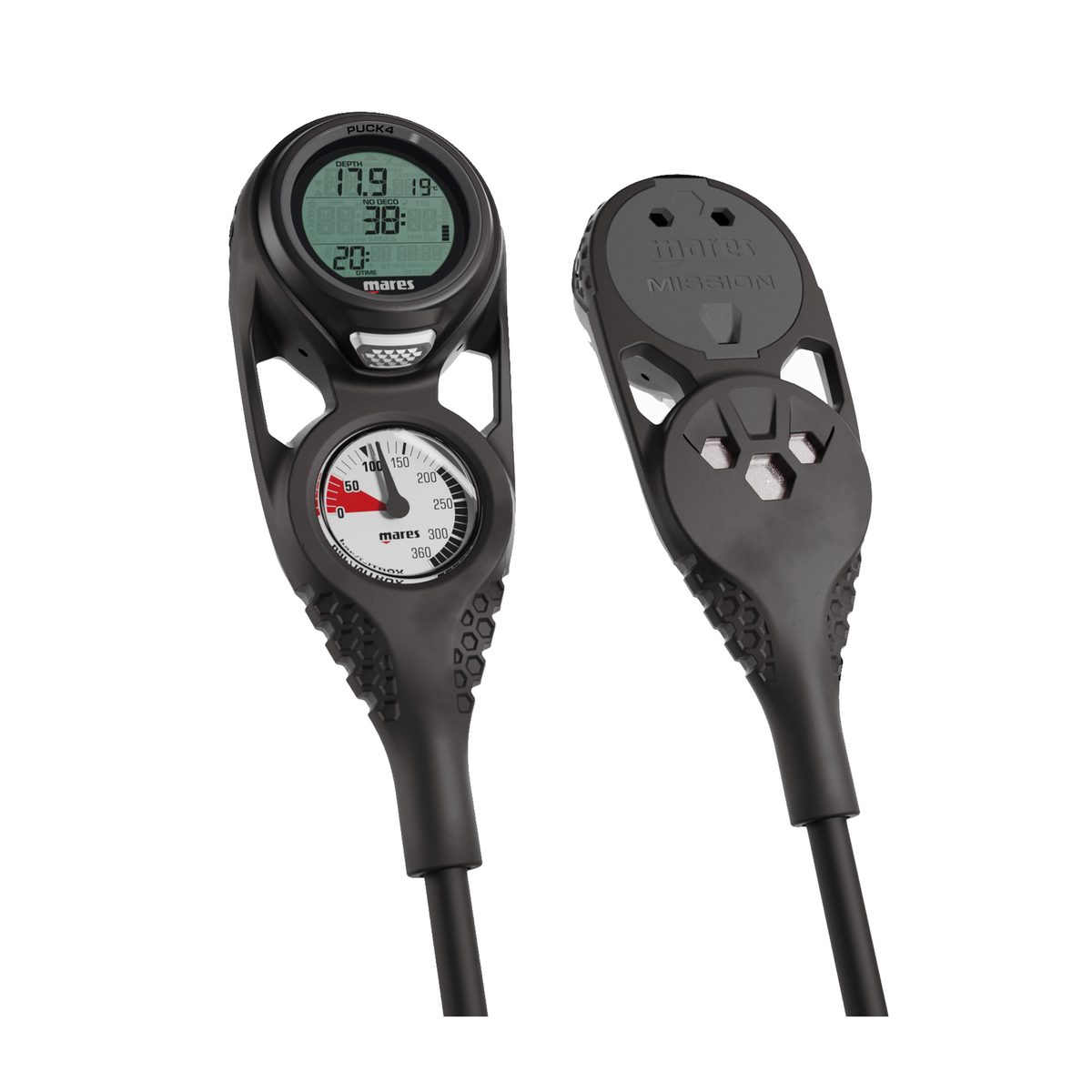 Mares PUCK 4 MISSION 2 Computer International (BAR/Mt) Black Antracite