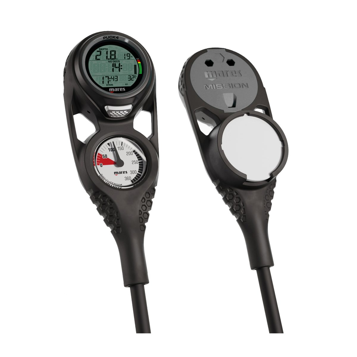 Mares PUCK 4 MISSION 3 Computer International (BAR/Mt) Black Antracite