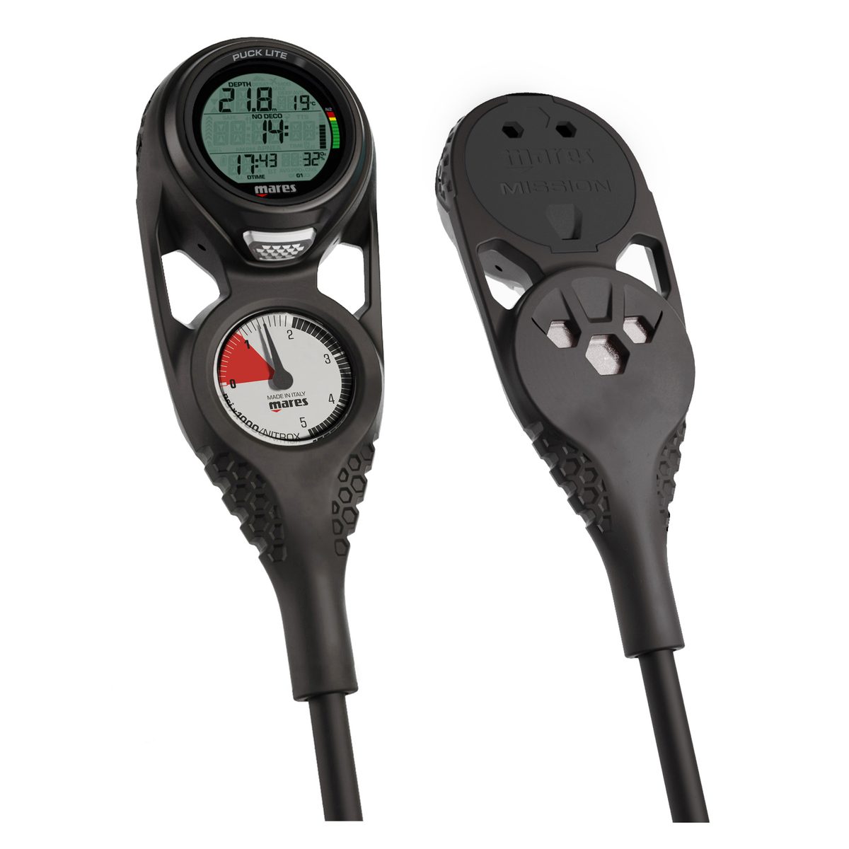 Mares PUCK LITE MISSION 2 Computer International (BAR/Mt) Black Antracite