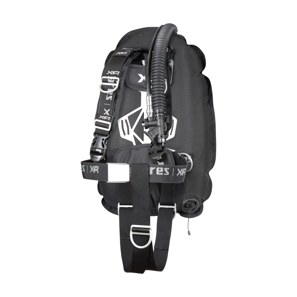 Mares XR-REC TRIM Single Backmount Set Black