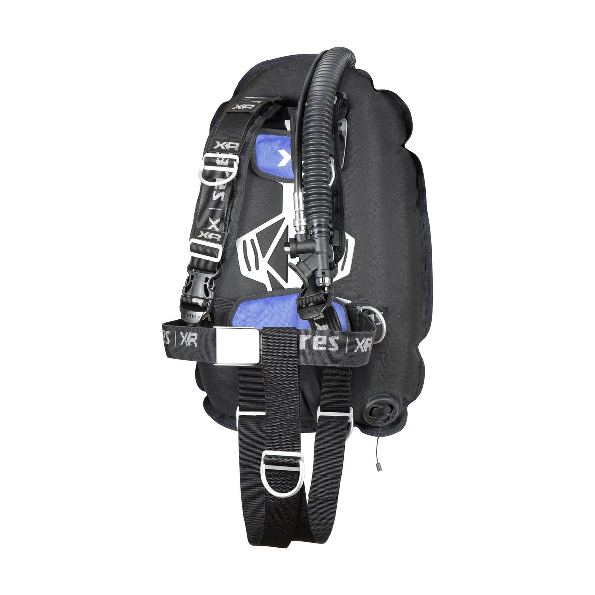 Mares XR-REC TRIM Single Backmount Set Blue