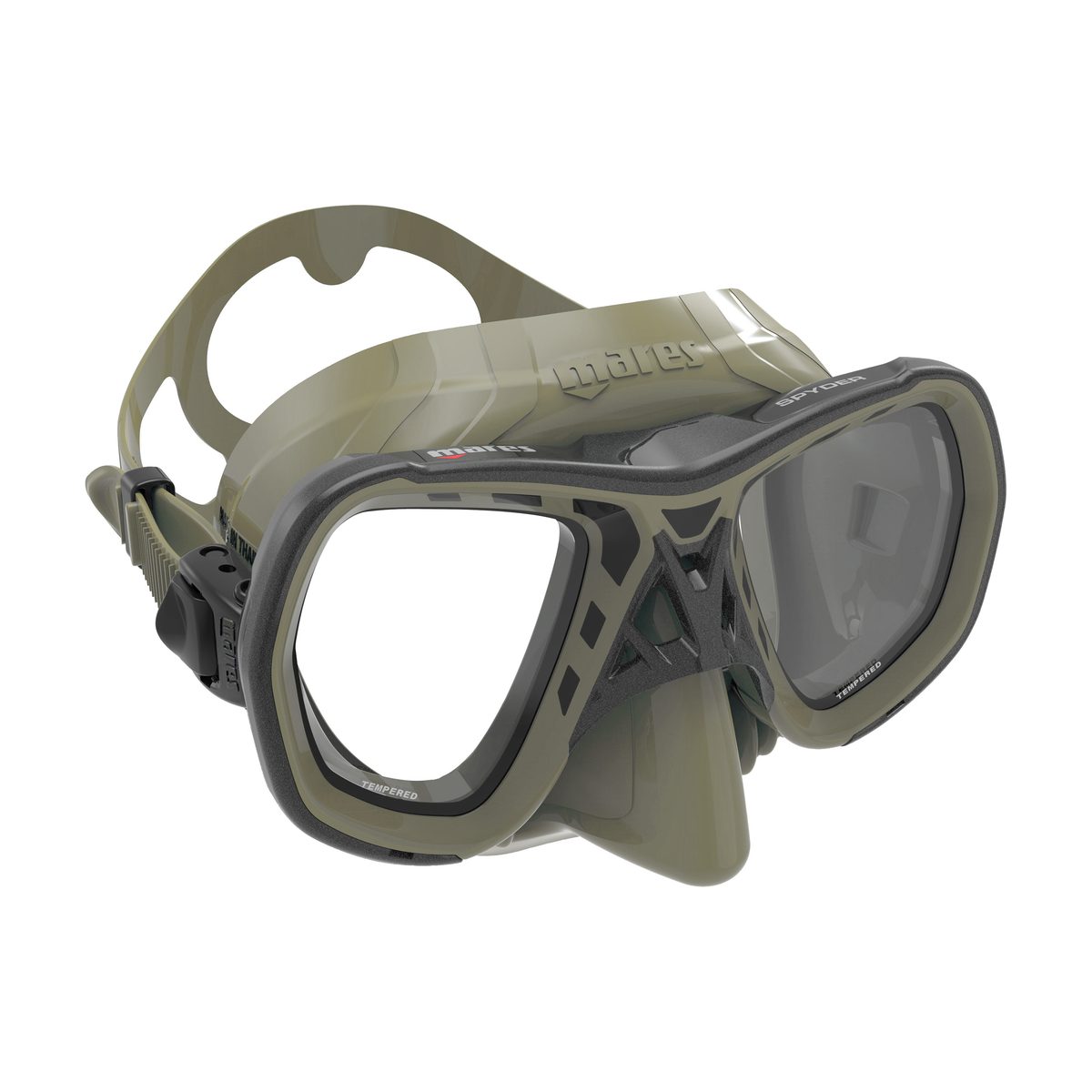 Mares SPYDER Maske Black Olive-Olive