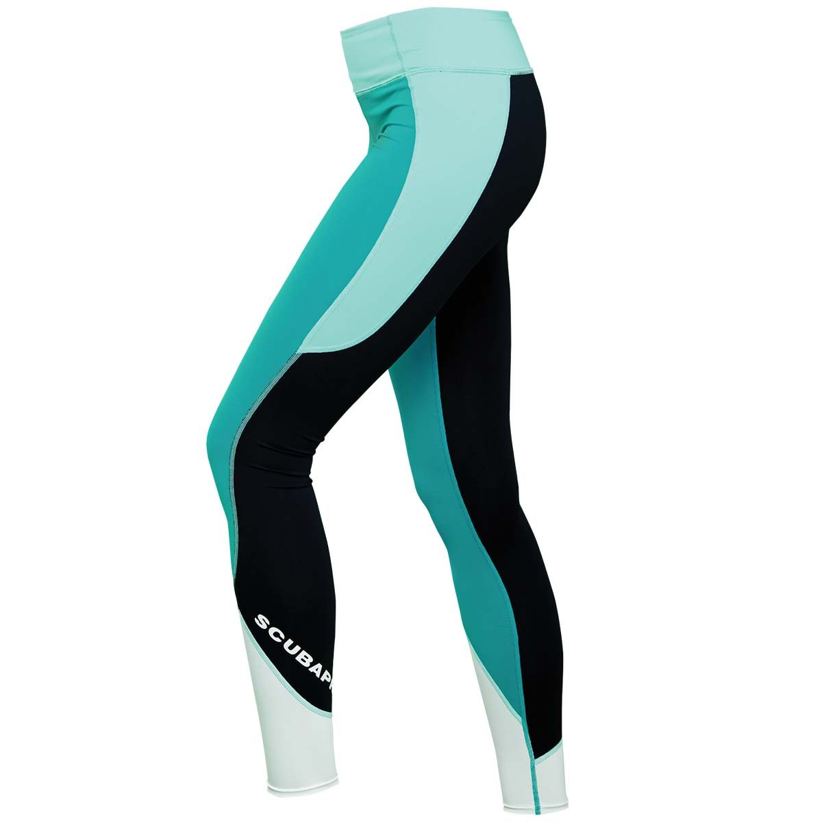 Scubapro UPF 80 T-Flex Legging Damen, Caribbean/Weiß