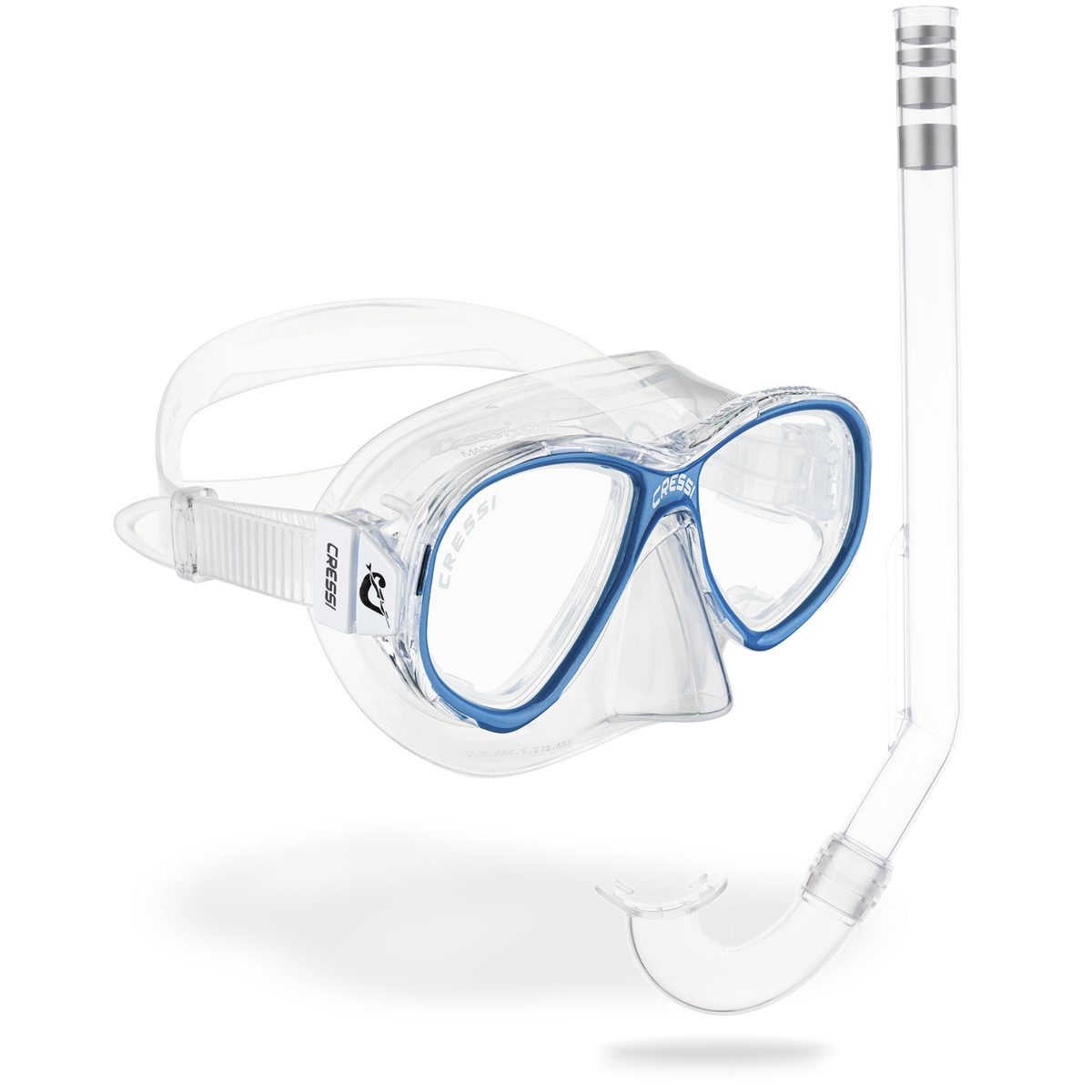 Cressi Perla Jr + Mini Gringo (clear/blue)