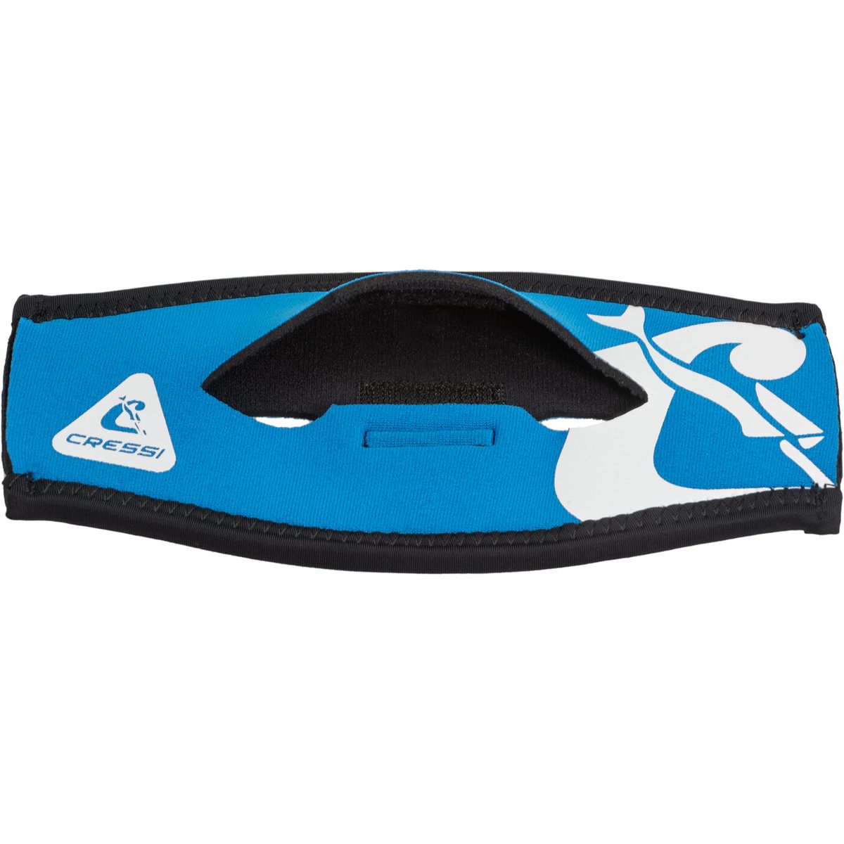 Cressi Pony Tail Neo Mask Strap Cover (blue/white)