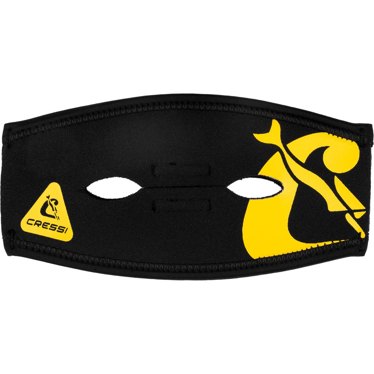 Cressi Pony Tail Neo Mask Strap Cover (black/yellow)