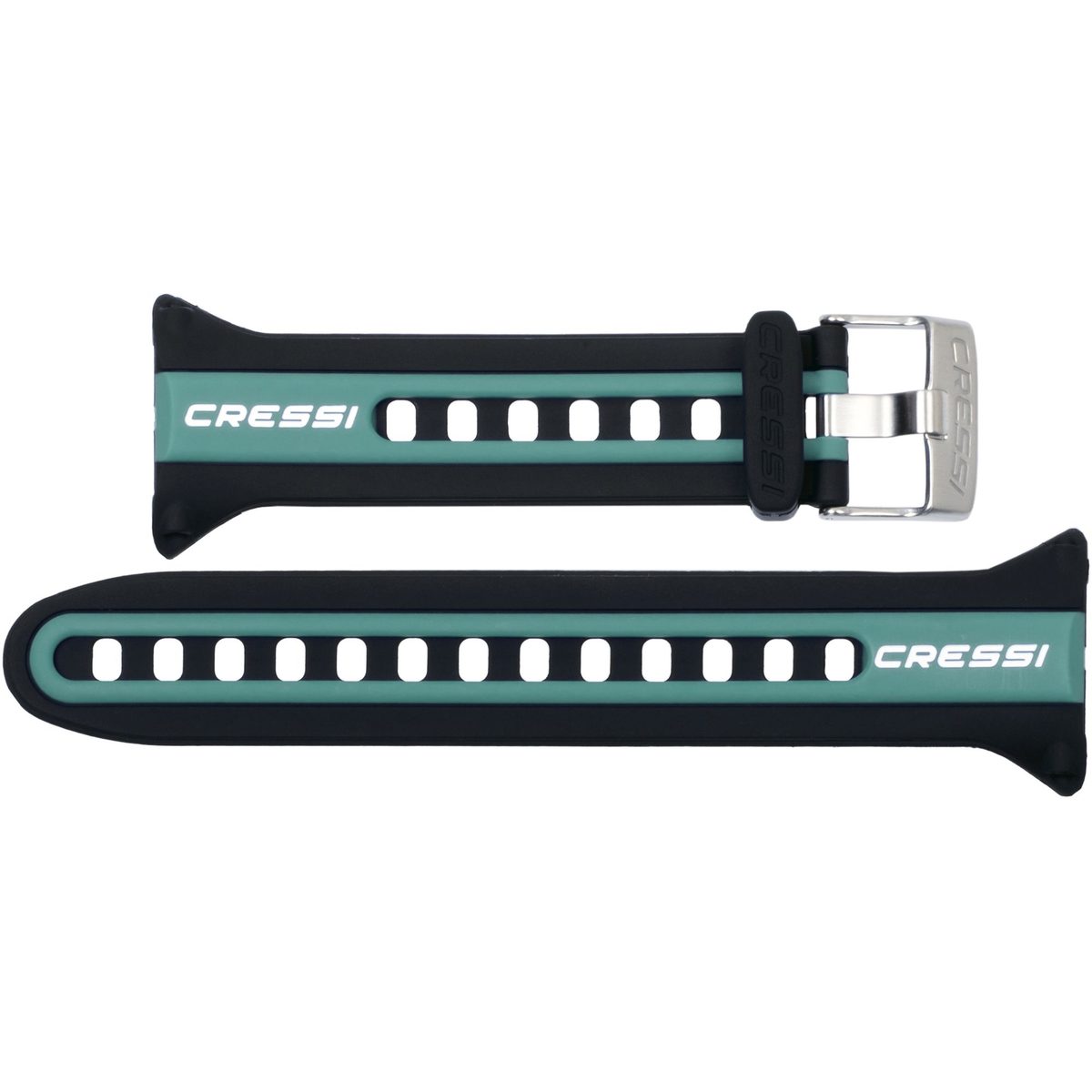 Cressi Watchband for Watch-style Dive Computer (black/green) for Nepto [Original Nepto]