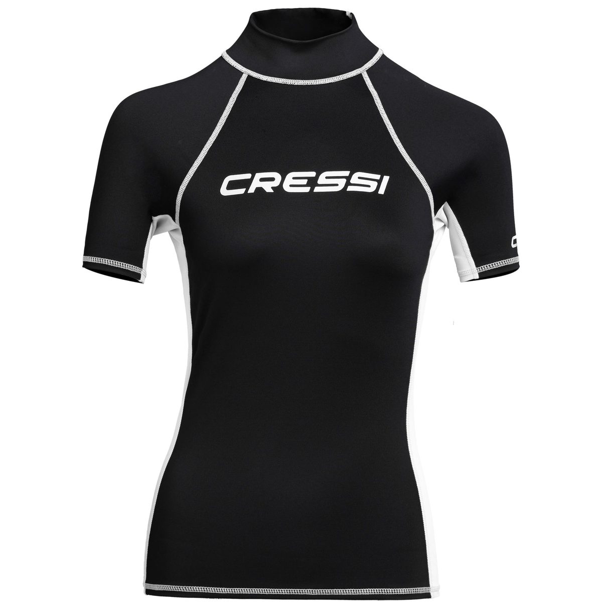 Cressi Rash Guard Short Sleeve Lady (black/white)