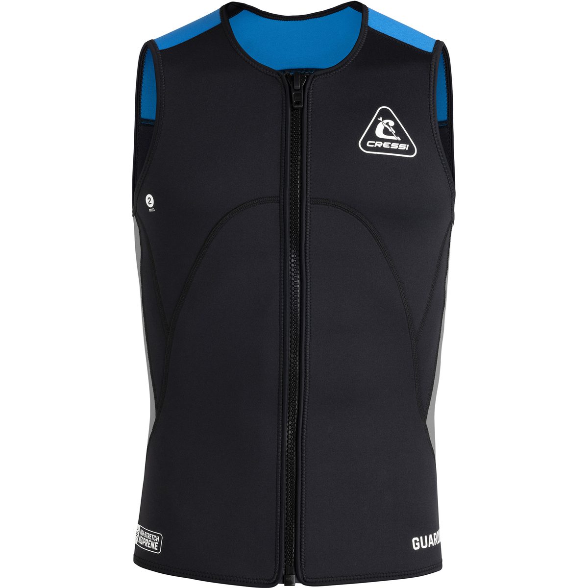 Cressi Guardian 2mm Man Neoprene Vest w/ Zip (black/blue)