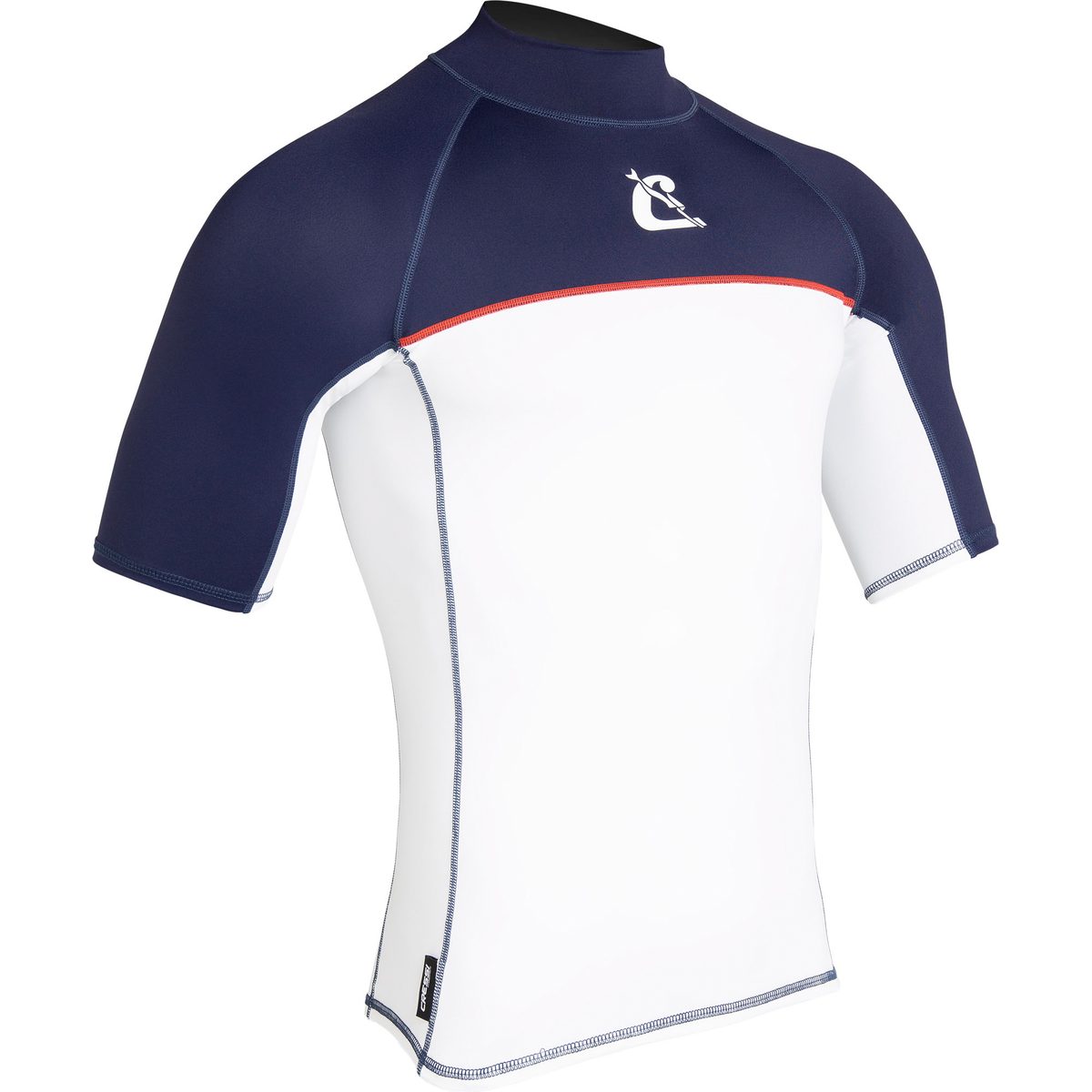Cressi Shield Man Rashguard Short Sleeve (white/blue)