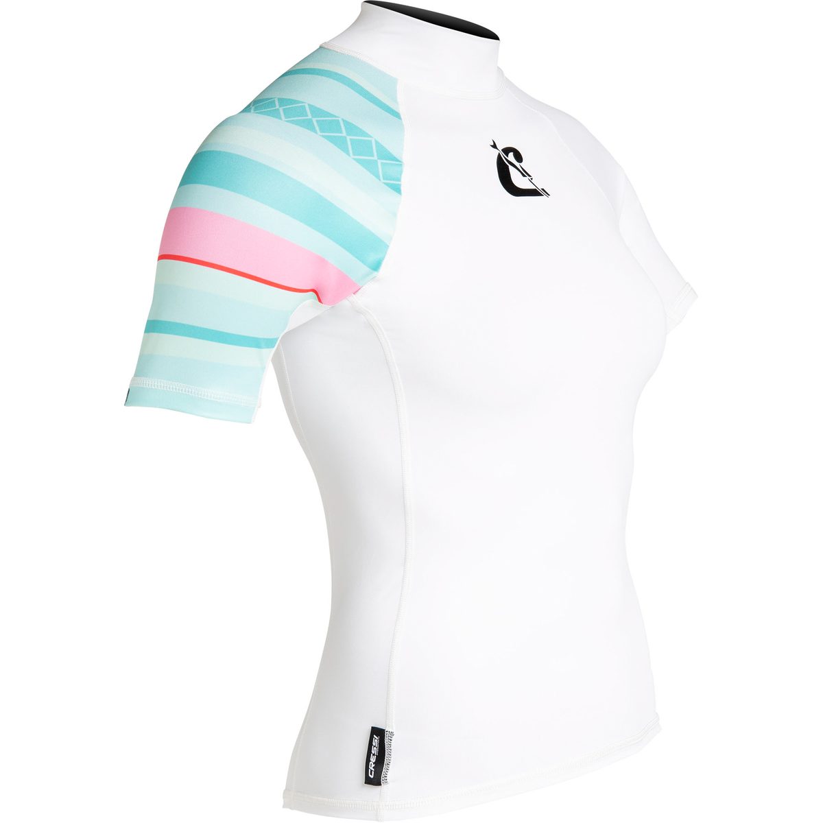 Cressi Shield Lady Rashguard Short Sleeve (white/aquamarine)