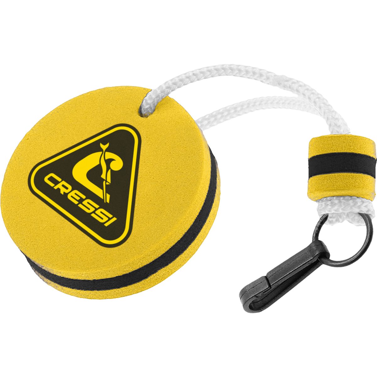 Cressi Floating Keychain (black/yellow)