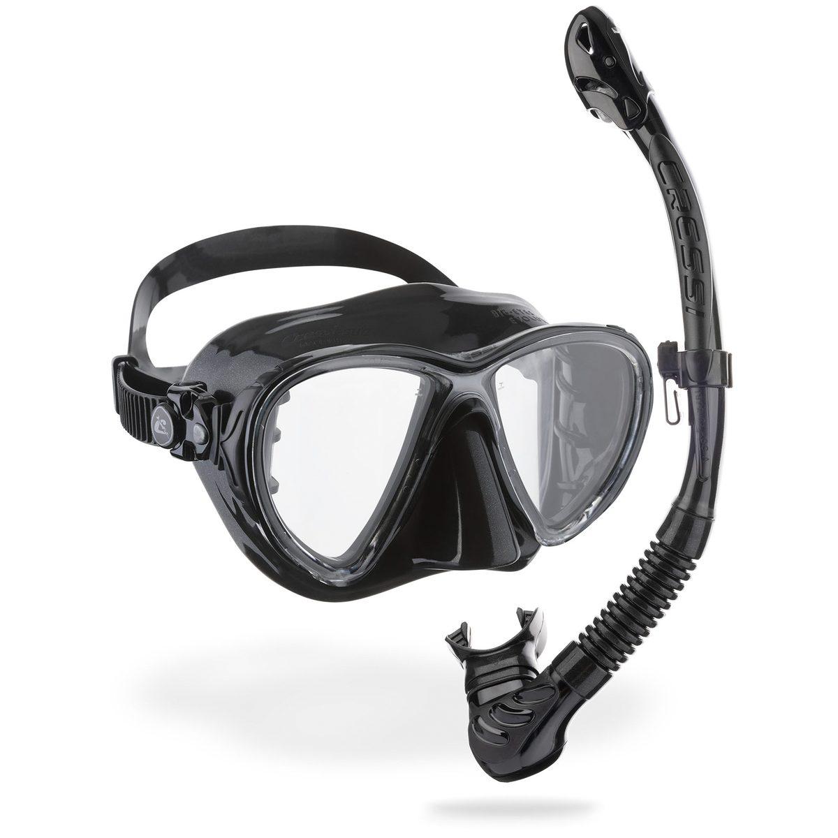 Cressi Big Eyes Evolution + Alpha Ultra Dry (black/black)
