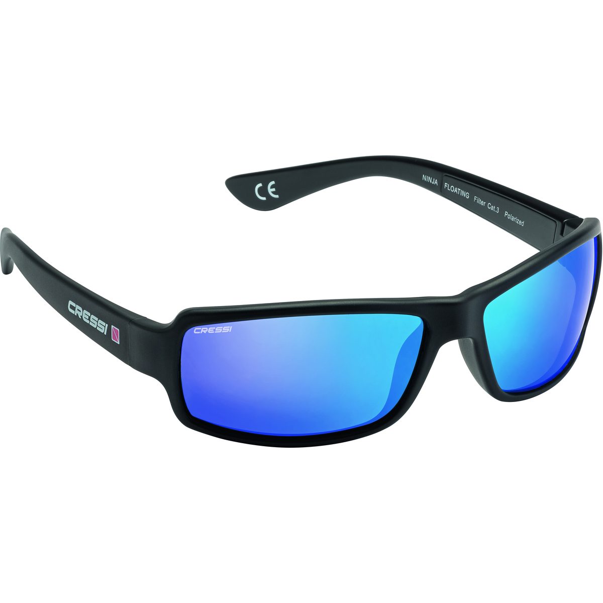 Cressi Ninja Floating (black/blue mirrored lens)