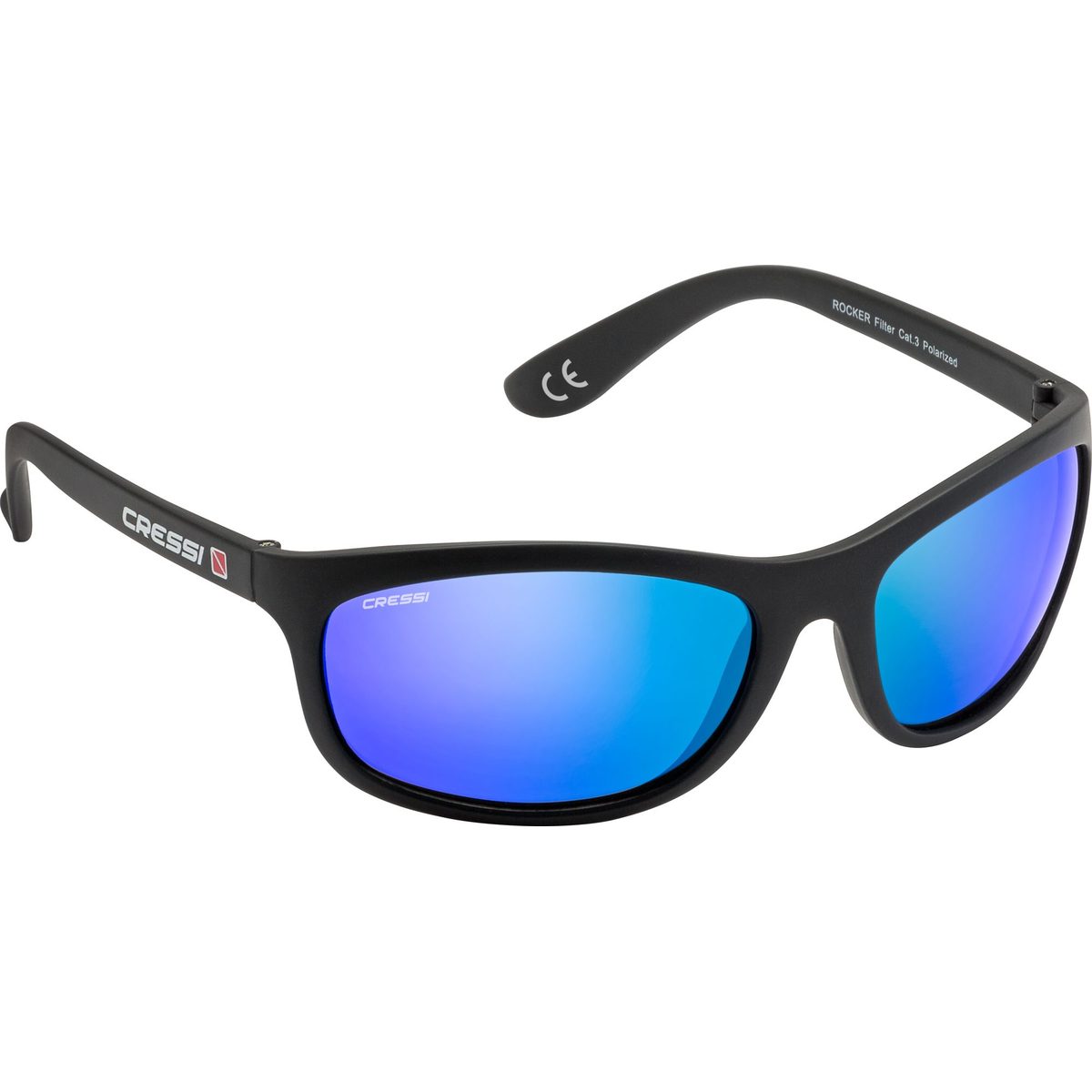 Cressi Rocker Floating (black/blue mirrored lens)