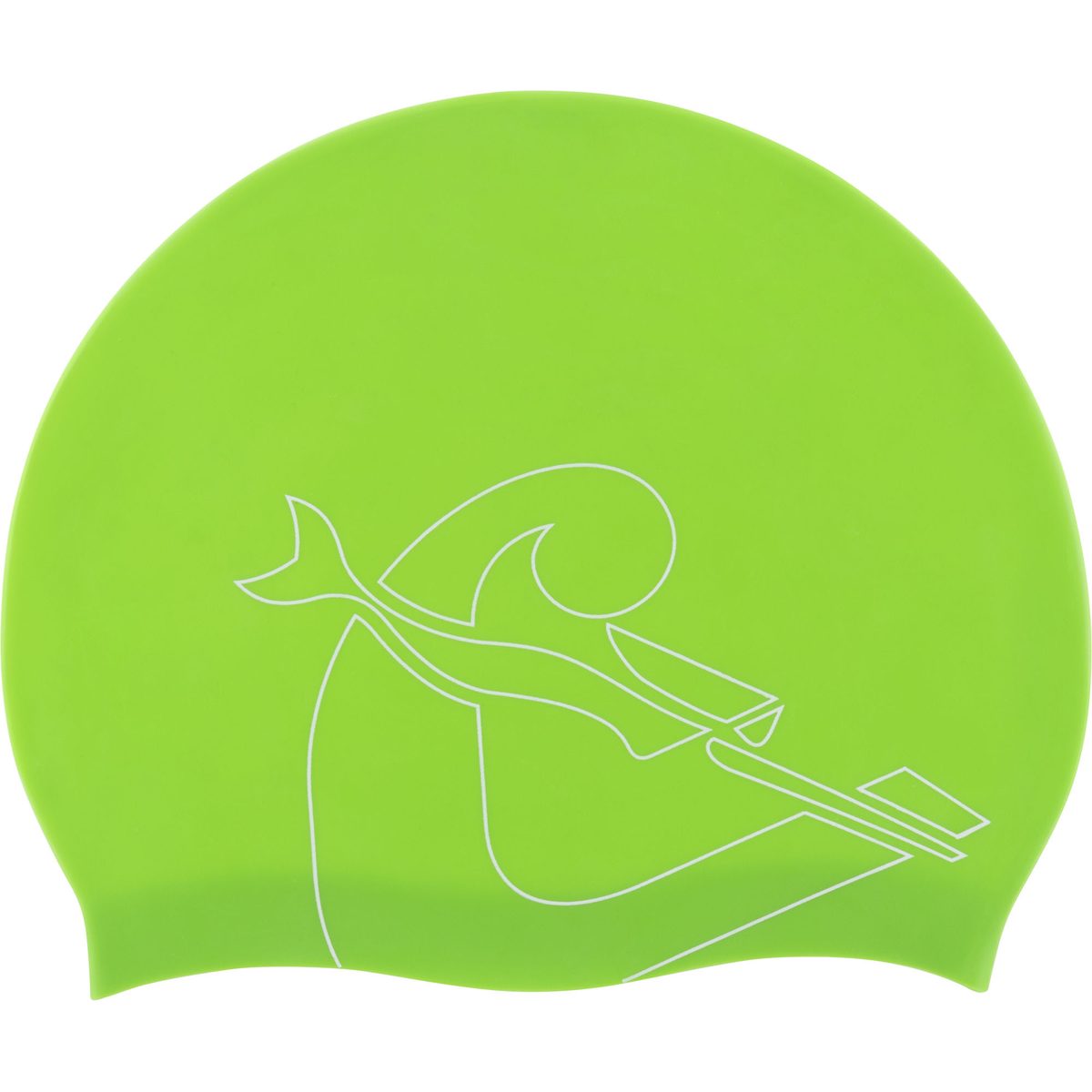 Cressi Swim Cap (lime/white)