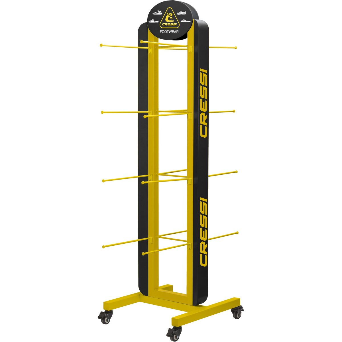 Cressi Adult Footwear Display with Wheels