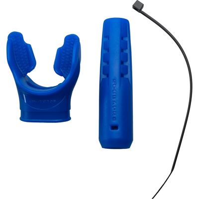 Scubapro Mundstück und Schlauchverstärkung, Blau