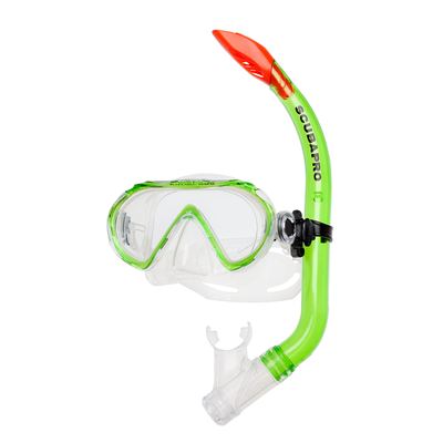 Scubapro Spider Combo Kinder, Transparent-Grün