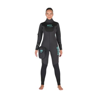Mares ICE THERM 7/6 She Dives Anzug Black-Aquamarine Size 2