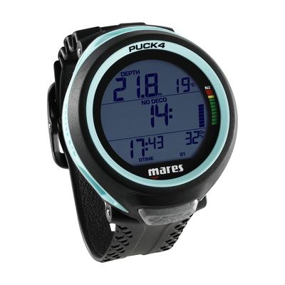 Mares PUCK 4 Computer Black-Aquamarine