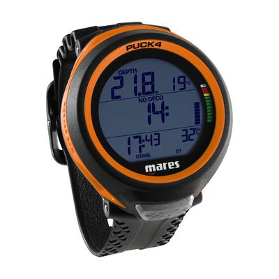Mares PUCK 4 Computer Black-Orange