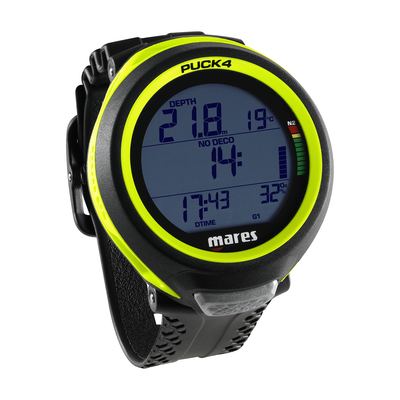 Mares PUCK 4 Computer Black-Yellow Fluo