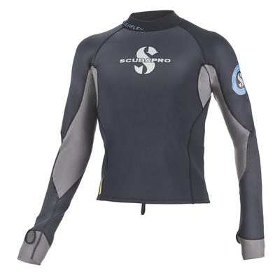 Scubapro Everflex Long Sleeve Top 1.5mm Schwarz/Grau