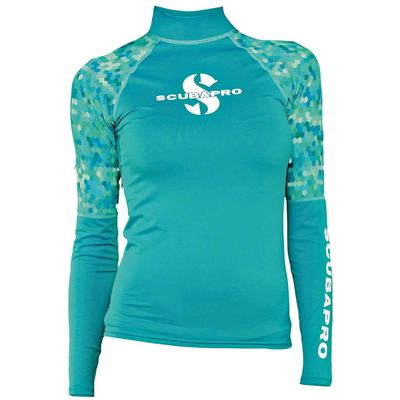 Scubapro UPF 50 Rashguard Langarm Damen, Caribean