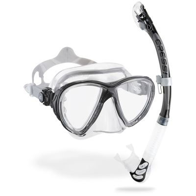 Cressi Big Eyes Evolution + Alpha Ultra Dry (clear/black)