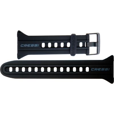 Cressi Watchband for Watch-style Dive Computer (black/black/grey) [Original Goa]