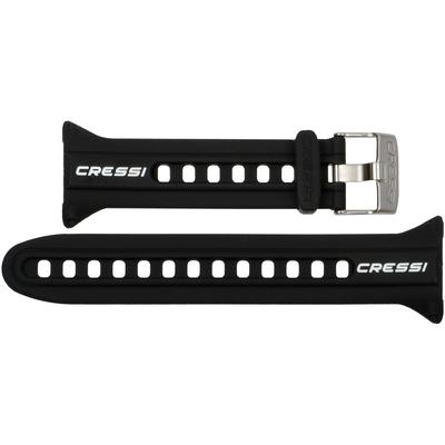 Cressi Watchband for Watch-style Dive Computer (black/black/white) [Original Neon/Nepto]