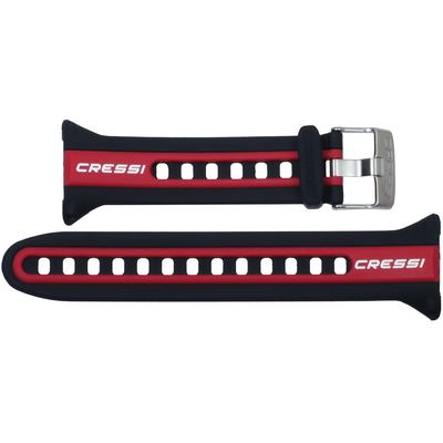 Cressi Watchband for Watch-style Dive Computer (black/red) [Original Neon]