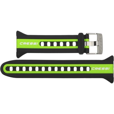 Cressi Watchband for Watch-style Dive Computer (black/lime) [Original Neon]