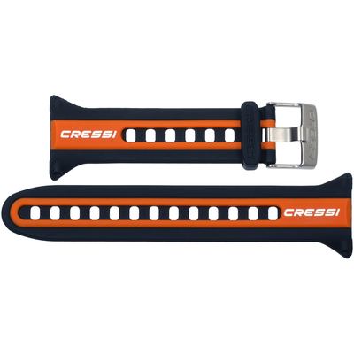 Cressi Watchband for Watch-style Dive Computer (black/orange) [Original Neon]