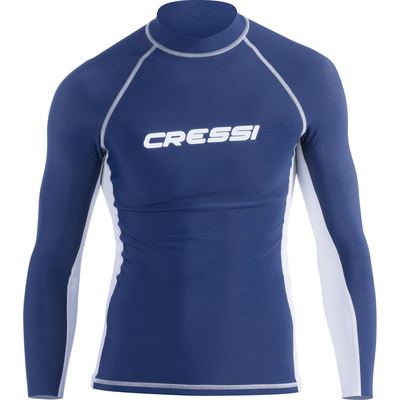 Cressi Rash Guard Long Sleeve Man (blue/white)