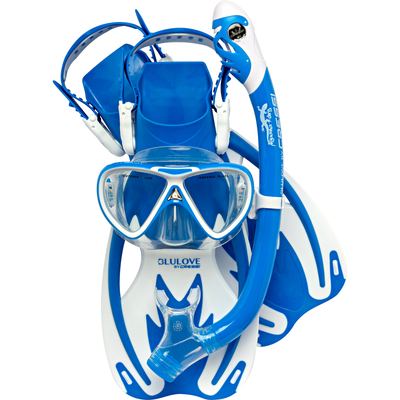 Cressi Rocks Dry Set (blue/white) [L/XL]
