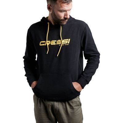Cressi Cressi Hoodie Unisex (black/yellow)