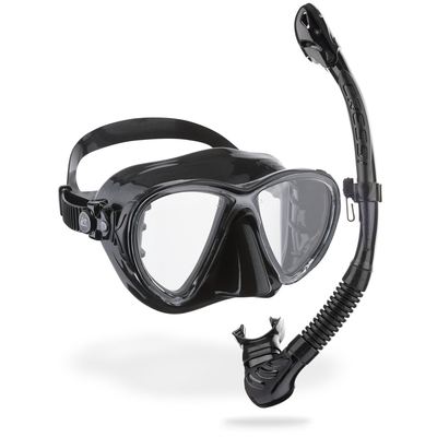 Cressi Big Eyes Evolution + Alpha Ultra Dry (black/black)