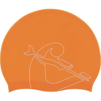 Cressi Swim Cap (orange/white)
