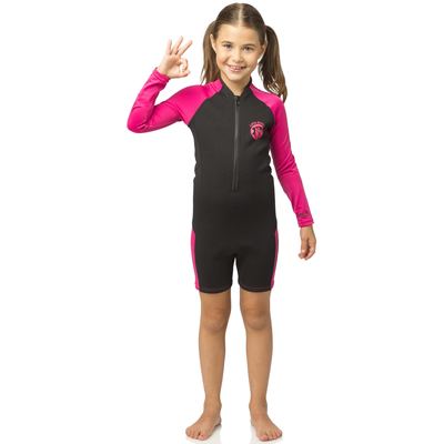 Cressi Little Shark Shorty Long Sleeves 2mm (black/pink) [9/10 years]