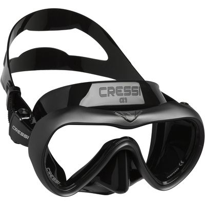 Cressi A1 (black/graphite - clear lens)